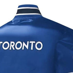 แจ็กเก็ตผ้าซาตินสำหรับผู้ชายเสื้อทีมตัวแทนผ้าซาตินสำหรับผู้ชายเลือกโลโก้ได้ตามต้องการ - Product Image 4