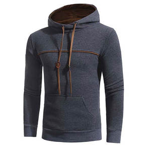 Sweat à capuche d'hiver pour homme le plus vendu, avec logo personnalisé, 100 % polyester/coton, motif écossais, polaire respirant, grandes tailles - Product Image 4