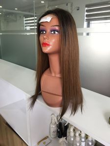 Venta caliente 100% Peluca de encaje brasileña HD 130 Densidad 150 Cabello vietnamita crudo Estilo recto Peluca de encaje frontal prearrancada en negro - Product Image 2