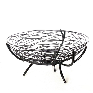 Corbeille à fruits en fer forgé, Panier à ustensiles de cuisine en métal, Panier polyvalent - Product Image 2