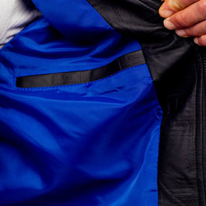 Veste en cuir véritable coupe-vent et respirante de qualité supérieure personnalisée et de luxe col montant grande taille pour hommes - Product Image 5