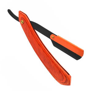 Maquinilla de afeitar recta clásica de la mejor calidad, acero inoxidable, seguridad para dar forma al cabello y afeitarse la barba para uso facial - Product Image 1