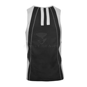2024 respirant sans manches hommes Sport boxe Fitness gilet marque privée coton vêtements - Product Image 2