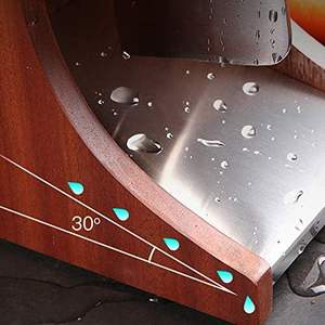 Porte-couteau en bois Porte-couteau Fournitures de cuisine Étagère Support de rangement Porte-couteau en bois massif - Product Image 6