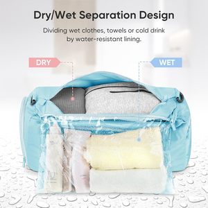 <b>Extra</b> <b>Large</b> Foldable Nylon Duffel <b>Bag</b> for Travel/<b>Storage</b> with Zippered Pockets - Product Image 4