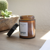 Velas Aromáticas Corporativas de Cera de Soya Ecológicas Personalizadas para Decoración del Hogar y Regalos, con Aroma y Diseño Personalizado