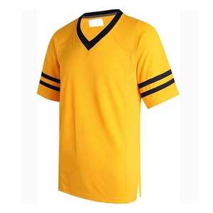 Maillot de football américain sur mesure de haute qualité, taille plus, col en V, respirant, uniforme adulte avec impression brodée et par sublimation - Product Image 1