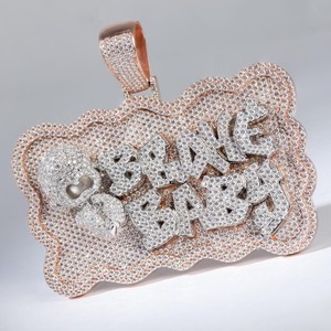 Collar con Colgante de Diamantes de Moda |   Diseño Elegante y Moderno, Joyería de Alta Calidad con Acabado Elegante, Perfecta para Uso Diario - Product Image 2