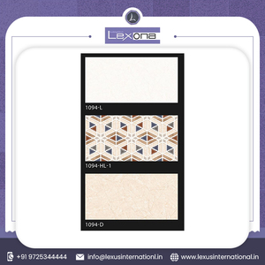 300X600MM กระเบื้องผนังดิจิตอลตกแต่งมันวาวสำหรับห้องน้ำสไตล์โมเดิร์นพร้อมแนวคิดหลากสีเน้นสีเข้มอ่อน - Product Image 6