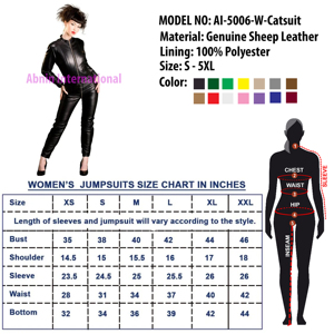 จั๊มสูทฤดูหนาวสำหรับผู้หญิงชุดใส่ไปคลับบอดี้สูทแขนยาวจั๊มสูทหนังสีดำระบายอากาศได้ดีมีซิปด้านหน้า - Product Image 5