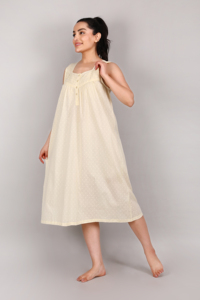 ชุดเดรสผ้าฝ้ายล้วนสำหรับผู้หญิงชุดเดรสสำหรับใส่ในฤดูร้อนผ้าคอตตอนแท้สำหรับผู้หญิงดีไซน์ล่าสุด - Product Image 2