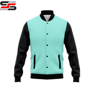 Veste bomber d'hiver pour homme, nouvelle mode, haute qualité, en satin 100%, boutonnée, sur mesure, en gros, pour équipe, veste de style lettreman - Product Image 3