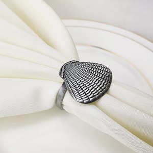 Sea Shell <b>Napkin</b> Rings Plated with Gold or <b>Silver</b> Housewarming Gifts Amazing Quality At Wholesale Price - Product Image 3
