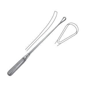 Pince à placenta et à ovules Cuzzi à prix abordable Instruments de chirurgie pour obstétrique et gynécologie Fig #3-21 mm /30 cm - 11 3/4" - Product Image 6