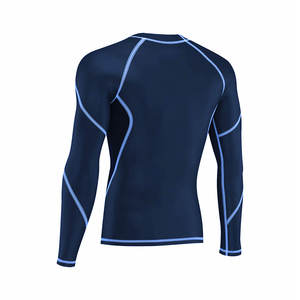 Wholesale Professional Sublimated Fitness Rash Guard Custom 100% Polyester Top Selling <b>Compression</b> Clothing at Cheap Price - Product Image 4