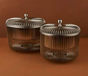 Vente directe d'usine de fil métallique design arabe look moyen-orient photophore meilleure qualité Hotpot Ramadan Buffet utiliser un réchauffeur d'aliments - Product Image 2