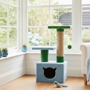 เสาข่วนแมวคุณภาพสูง Amistar Mint Dream Cat Tree สำหรับแมวทุกขนาดและทุกสายพันธุ์ - Product Image 1