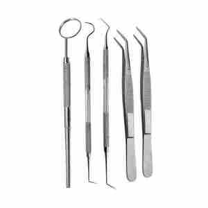 Kit de Exploración Dental, Kit de Higiene Dental Portátil con Mango Ergonómico, Juego de 5 Piezas de Instrumentos Quirúrgicos Dentales - Product Image 2