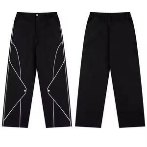 Pantalon cargo en molleton de coton pour garçons, couleur kaki, avec poches, taille plus, coupe régulière, imperméable, streetwear pour hommes - Product Image 6