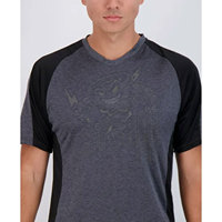 T-shirt de performance athlétique à col ras du cou pour homme, séchage rapide, anti-humidité, léger, 100 % coton peigné, vente en gros
