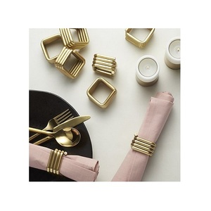 Set of 2 Metal <b>Tissue</b> <b>Paper</b> Rings With Highest Quality Gold And Silver <b>Color</b> Napkin Rings At Lowest Pricing - Product Image 6