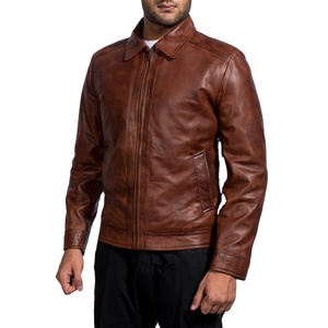 Veste en cuir pour hommes Veste en cuir véritable pour hommes - Product Image 3