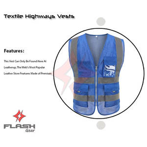 Chaleco de Seguridad Impermeable ANSI Clase 1 con Reflectores de Alta Visibilidad para Hombre y Mujer, Material de Poliéster/Algodón, Color y Logotipo Personalizables - Product Image 3