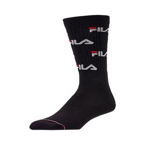 Chaussettes unisexes Fila Heritage avec logo sur toute la surface Couleur : Noir 100% authentique - Product Image 4