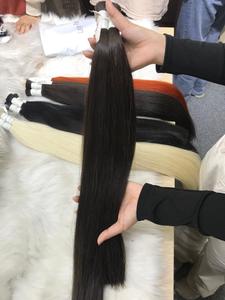 100% naturel droit vierge cheveux humains en vrac vietnamien cheveux Machine Double trame toutes les couleurs adaptées - Product Image 4