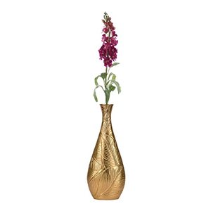 Florero de Metal dorado antiguo para mesa, hecho a mano por el fabricante diseño personalizado, material de aluminio para ocasiones de boda - Product Image 1