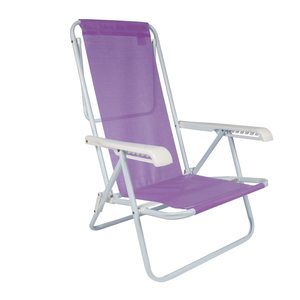 Silla de Playa <span class=keywords><strong>Plegable</strong></span> al por Mayor, Económica, Portátil, con Marco de Tubo de Acero, para Acampar al Aire Libre, con Soporte para Toallas - Product Image 2