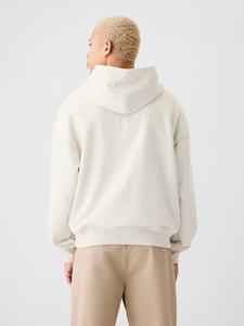 Logo imprimé coton blanc décontracté luxe sweats à capuche survêtement unisexe polaire broderie en vrac poids lourd plaine hommes sweats à capuche - Product Image 4