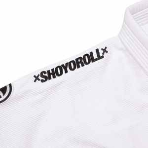Kimono de Jiu-Jitsu Brésilien Shoyoroll Batch 111 Yu Nagaba, uniforme de Jiu-Jitsu blanc avec broderie noire - Product Image 4