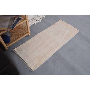 Alfombra moderna de lana Beige de 1,7x4 pies, diseño de retazos de área grande para dormitorio para adolescentes, tejido Jacquard con respaldo de látex de alta calidad - Product Image 2