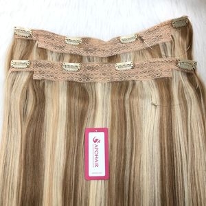 Extensión de cabello Remy de doble estiramiento recto sedoso de alta calidad 100%-Paquete de cabello con Clip vietnamita crudo con UPS FedEx DHL Shipping - Product Image 5