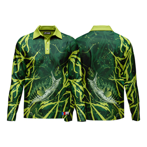 Camiseta de pesca de poliéster de talla grande personalizada, nuevo diseño, secado rápido, mangas largas, Anti-UV, antibacteriano, UPF50 +, sublimación elástica - Product Image 3