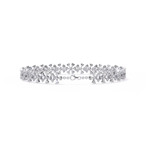 Magnifique bracelet et jonc en or 18 carats avec diamants de laboratoire - Product Image 3