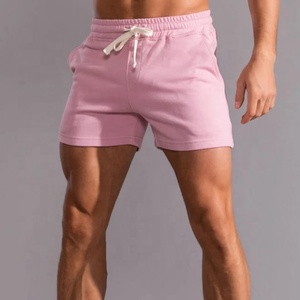 Shorts de gym avec logo personnalisé pour hommes, bermuda cargo d'été grande taille avec ensembles de shorts en maille taille moyenne à motif uni - Product Image 5