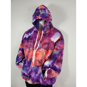 Sweat à capuche d'hiver pour hommes avec logo personnalisé-Vente en gros de haute qualité avec design tie-dye en polyester/coton - Product Image 3