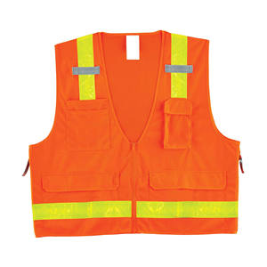 Service OEM gilet Hi Vis pour femmes en Nylon / Polyester gilet de chantier avec taille et Design personnalisés - Product Image 4