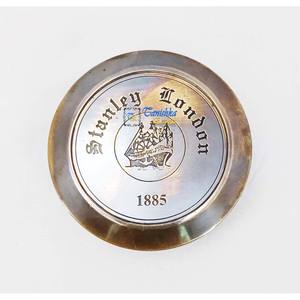 Brújula de Bolsillo Vintage de Latón con Grabado del Poema de Robert Frost, Brújula de Latón con Acabado Antiguo y el Poema 'El Camino No Tomado' - Product Image 2