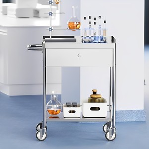 Medical <b>Trolley</b>, Dual-Tier Stainless Steel <b>Trolley</b> Made by Sukavina From Vietnam TLSS015 - Product Image 5
