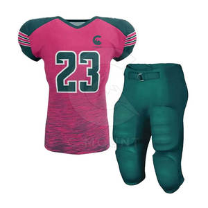Uniforme de fútbol americano personalizado, ligero y transpirable, nuevo estilo con mangas cortas y colores personalizados - Product Image 1