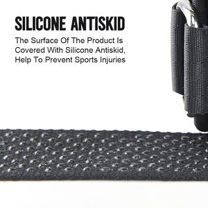 Sangles de poignet en néoprène antidérapantes confortables et résistantes, anneaux en D, sangles de levage, entraînement avec câble de musculation, unisexe - Product Image 5