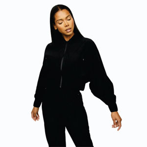 Ensemble de sweat à capuche polaire deux pièces décontracté pour femmes Offre Spéciale poche zippée réfléchissante imprimée avec logo personnalisé pour l'automne Jogging été - Product Image 2