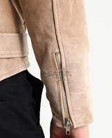 Veste en cuir pour homme de qualité supérieure, style décontracté, motard, coupe ajustée, vintage, vente en gros
