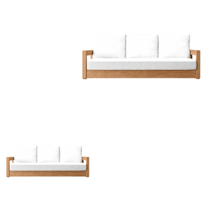 Sofá moderno de teca para patio, muebles de exterior de teca, cómodo sofá de conversación hecho en Indonesia - Product Image 5