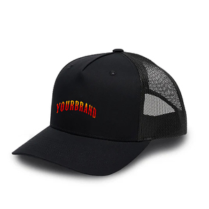 Gorra Trucker de 5 Paneles Rosa para Hombre, con Visera Curva, Cierre a Presión, Logotipo Bordado Personalizado, Gorra de Malla Moderna - Product Image 5