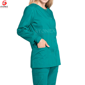 Léger échauffement naturel uniformes femmes infirmière vêtements de travail gommage vestes pour l'hôpital meilleure vente - Product Image 6