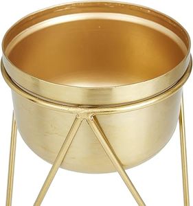 ภาชนะสวนทองแดงที่สง่างามที่มีความเงางามสูงและตกแต่งภายในสะท้อนแสงสำหรับการจัดพืชตามฤดูกาลที่ชายฝั่งต่ำสุด - Product Image 3